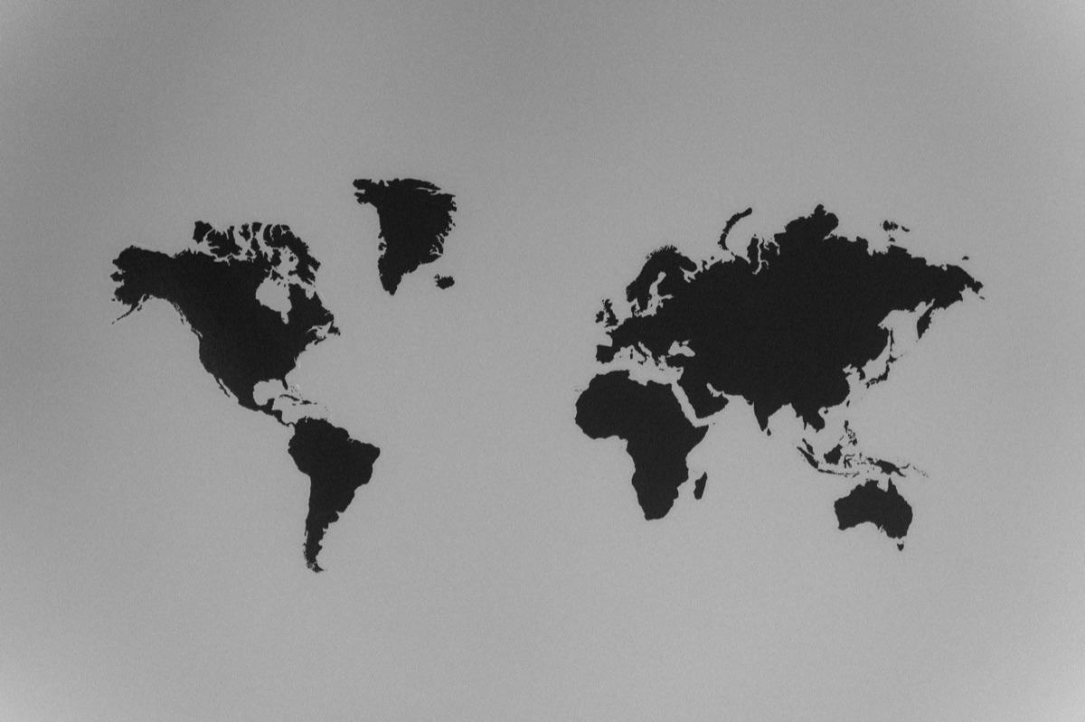 Hybe logo and global map
